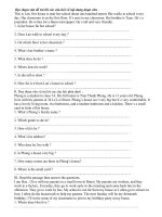 English 6-Reading comprehension