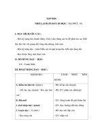 Giáo án Tiếng Việt 3 - TẬP ĐỌC - NHỚ LẠI BUỔI ĐẦU ĐI HỌC ppt