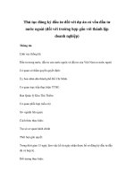 Thủ tục đăng ký đầu tư đối với dự án có vốn đầu tư nước ngoài (đối với trường hợp gắn với thành lập doanh nghiệp) docx