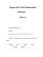 Chapter 032. Oral Manifestations of Disease (Part 3) potx