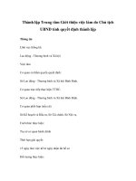 Thành lập Trung tâm Giới thiệu việc làm do Chủ tịch UBND tỉnh quyết định thành lập potx