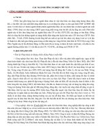 Các ngành công nghiệp chủ yếu