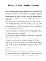 Đông y với bệnh viêm cầu thận mạn potx