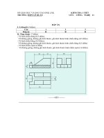 Đáp án_Kiểm tra tiết 9_NH : 2009-2010