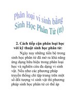 phân loại vi sinh vật bằng sinh học phân tử (tt) doc