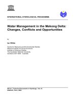 Water Management in the Mekong Delta- Changes, Conflicts and Opportunities pps