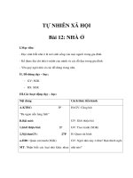 Tự nhiên xã hội lớp 1 - NHÀ Ở docx