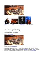 DÀN NHẠC GIAO HƯỞNG