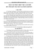 REN TÍNH KIÊN TRI NHẪN NẠI KHI VIẾT