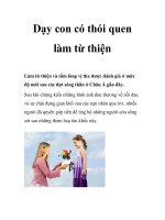 Dạy con có thói quen làm từ thiện pdf