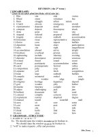 REVISION ( ENGLISH 8)( 2009-2010)