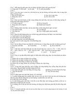 Đề kiểm tra học kì 2- sinh 12