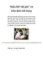 Nhiều ĐH “đối phó” với kiểm định chất lượng ppt