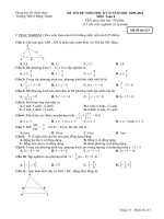 Đề thi đề nghị HK2 Toán 8 đề 2