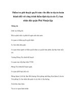 Thẩm tra phê duyệt quyết toán vốn đầu tư dự án hoàn thành đối với công trình thẩm định dự án do Ủy ban nhân dân quận Phú Nhuận lập ppsx