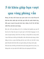 5 từ khóa giúp bạn vượt qua vòng phỏng vấn pdf