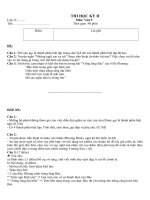 Đề thi Học kỳ II_môn Ngữ Văn 9_a