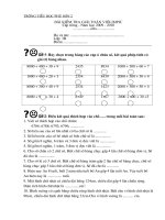 Đề thi olimpic cấp trường vòng 19 lớp 3