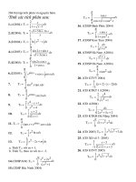 tich phan trong cac de thi dai hoc