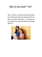 Bảo vệ con trước “Net” ppt