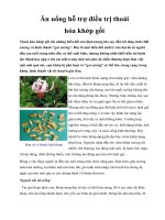 Ăn uống hỗ trợ điều trị thoái hóa khớp gối ppt