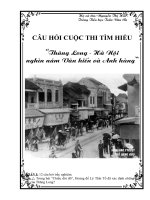 Thăng Long - Hà Nội nghìn năm văn hiến và anh hùng
