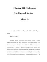 Chapter 044. Abdominal Swelling and Ascites (Part 1) docx