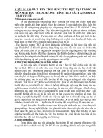 Phát huy tính tích cực của học sinh