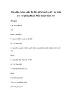 Cấp giấy chứng nhận đủ điều kiện hành nghề y tư nhân đối với phòng khám Phẫu thuật thẩm Mỹ pptx