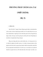 PHƯƠNG PHÁP CHÂM LOA TAI (NHĨ CHÂM) (Kỳ 3) pot