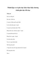 Thành lập cơ sở giáo dục khác thực hiện chương trình giáo dục tiểu học doc