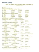 Tốt nghiệp Anh văn 2010 số 13