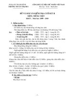 Đề và đáp án KT HK2 (Tiếng Việt 5) 2009-2010