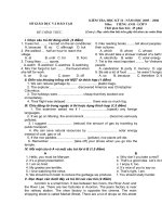 đề thi tiếng anh 9 hk2