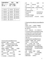 Trắc nghiệm ngữ pháp tiếng anh pot