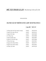 Đề tài thảo luận 