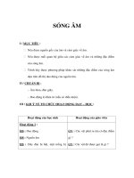 Giáo án Vật lý 12 - SÓNG ÂM potx