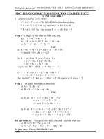 Một số PP tìm GTLN- GTNN biểu thức