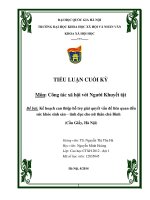 kỹ năng công tác xã hội trong tiến trình quản lý ca với người khuyết tật