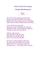 Viết Cho Mùa Hoa Phượng