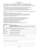 đề thi lịch sử địa lí CKII có đáp án cực hay