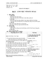 Bài 9: LÀM VIỆC VỚI DÃY SỐ (tt) ppsx