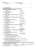 KIỂM TRA HK2 MÔN ĐỊA LÝ 5