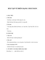 Vật lý 10 nâng cao - BÀI TẬP VỀ BIẾN DẠNG CHẤT RẮN pdf