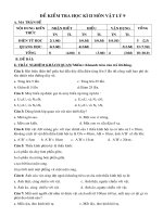 ĐỀ KIỂM TRA HỌC KÌ II MÔN VÂT LÝ 9