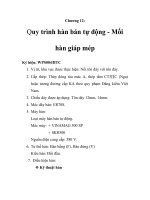 Tính toán định mức chi phí hàn cho một phân đoạn tàu vỏ thép, chương 12 pot