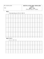 Đề ôn luyện HSG môn Toán lớp 2