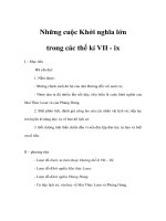 Lịch sử lớp 6 - Những cuộc Khởi nghĩa lớn trong các thế kỉ VII - IX pptx