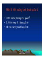 Môi trường kinh doanh quốc tế