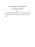 CẢ NƯỚC TRỰC TIẾP CHỐNG MỸ CỨU NƯỚC (1965-1973) Phần 3 - Giáo án lịch sử lớp 9 pot